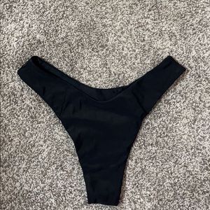 black bikini bottoms